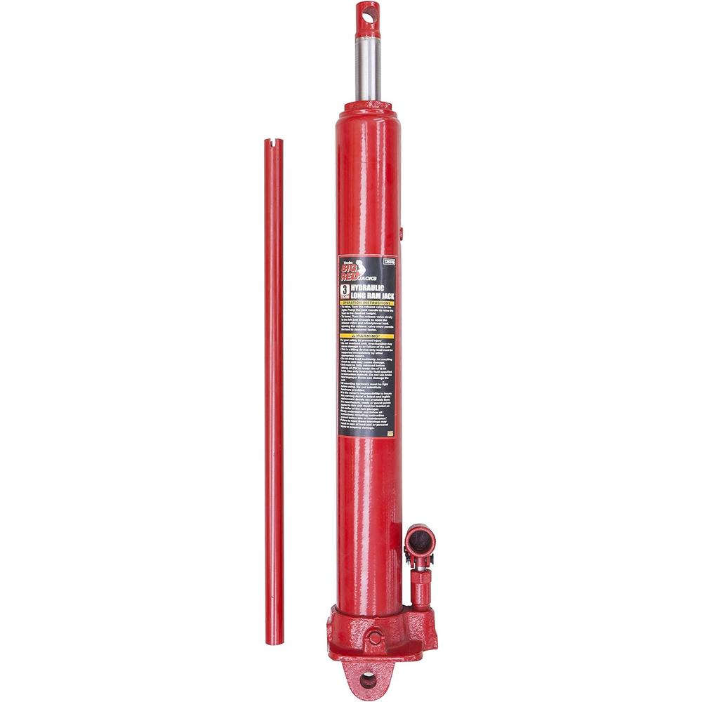 TORIN BIG RED T30306  Hydraulic Long Ram Jack with Single Piston Pump and Clevis Base (Fits: Garage/Shop Cranes, Engine Hoists, and M
