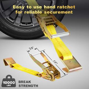 Fomobest 2a X 1 Vehicle Car Tie Down Straps For Trailers Wheel Tire Straps Hauler Heavy Duty W Fomobest 2a X 1 Vehicle Car Tie Down Straps For Trailers Wheel Tire Straps Hauler Heavy Duty W