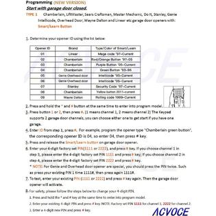 Acvoce Universal 2 Channel Garage Door Opener Keypad For Chamberlain Liftmaster Genie Linear Craftsman Stanley Dip Switch Wireless Ke Acvoce Universal 2 Channel Garage Door Opener Keypad For Chamberlain Liftmaster Genie Linear Craftsman Stanley Dip Switch Wireless Ke