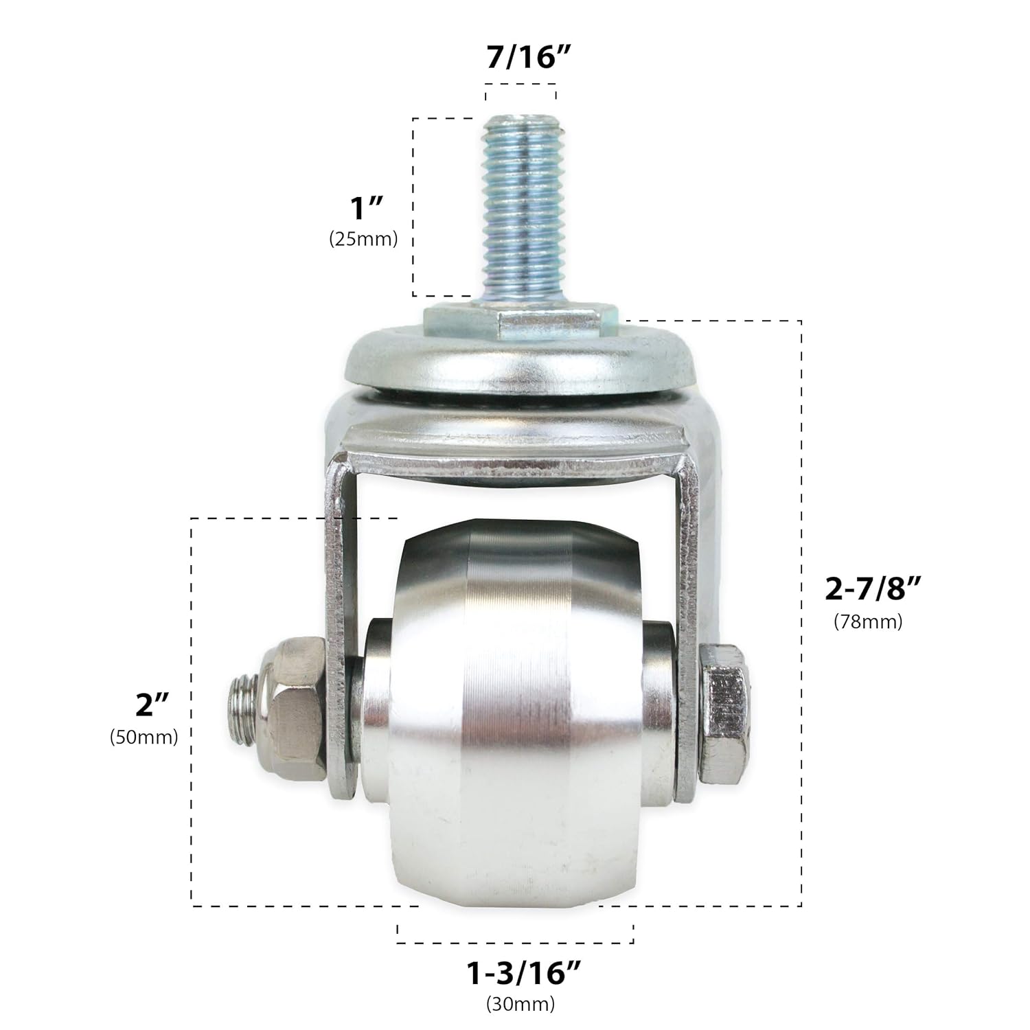 Generic Replacement Aluminum Racing Jack Caster Wheels for 3 Ton Floor Jacks (2 Pc Set)
