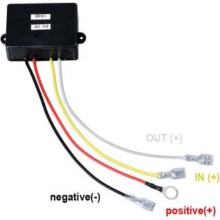 Winch Solenoid Relay Astra Depot Wireless 150FT Black Receiver + 2 Blue Remote Winch Control Solenoid Kit Handset Switch 12V