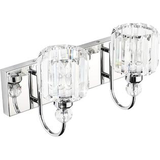 Ralbay Modern Bathroom Vanity Light 2 Lights Crystal Wall Fixtures Lighting For Ralbay Modern Bathroom Vanity Light 2, Ralbay Modern Led Crystal Bathroom Vanity Lights