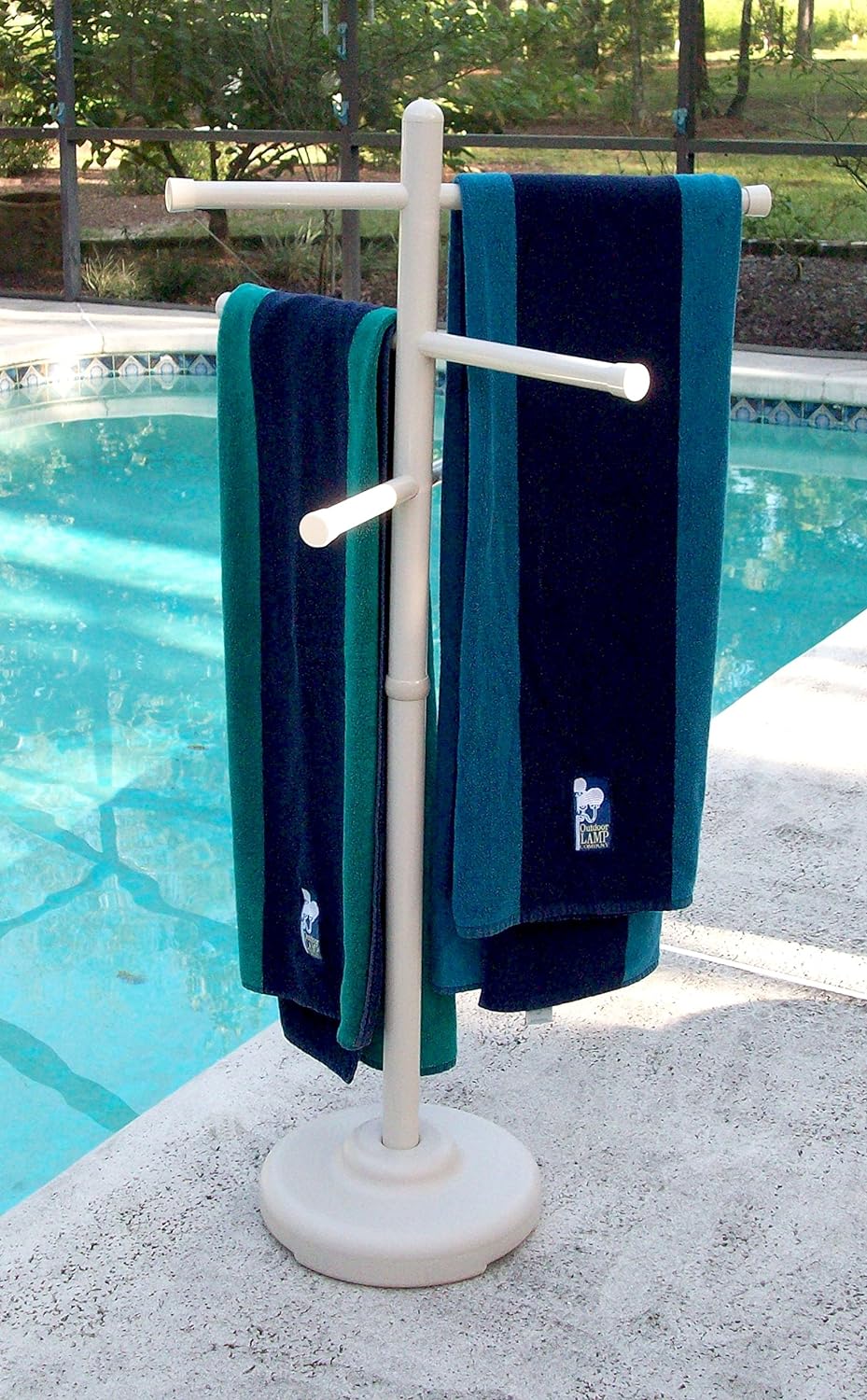 Outdoor Lamp company Outdoor Spa and Pool Towel Rack - Bone