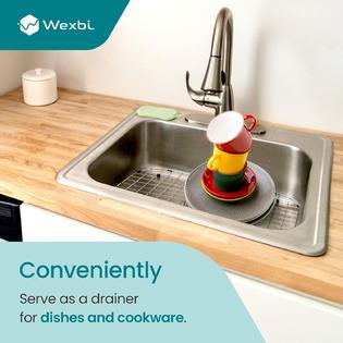 Kitchen sink protector rack