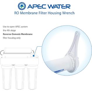 APEC Water Systems WRENCH-MEM For Reverse Osmosis Water Filter System  Membrane Housing, White