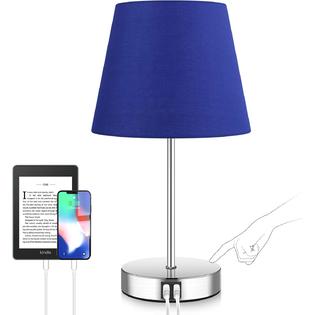 Lau Touch Table Lamp With Dual Usb, Touch Table Lamp With Usb Port