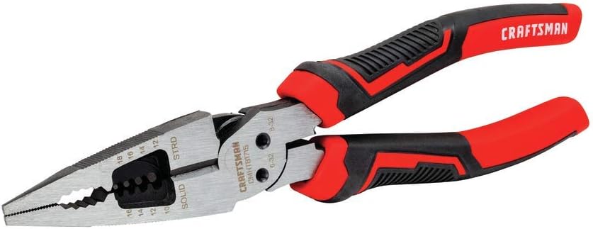 Craftsman Long Nose Pliers, 8-Inch Multi Function (CMHT81715)