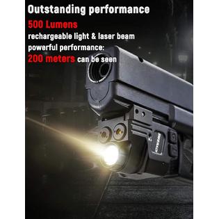 Generic Kiarswe Shockproof Laser Light Combo 500 Lumens Strobe Light Laser Sights For Handguns Red Or Green Laser For Pistol With Pic Generic Kiarswe Shockproof Laser Light Combo 500 Lumens Strobe Light Laser Sights For Handguns Red Or Green Laser For Pistol With Pic