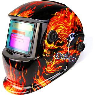 DEKOPRO Welding Helmet Solar Powered Auto Darkening Hood with Adjustable  Shade Range 4/9-13 for Mig Tig Arc Welder Mask Shield Flaming