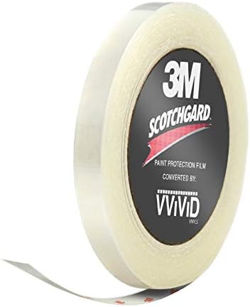 VViViD 3M Clear Scotchgard Paint Protector Vinyl Wrap 1 Inch Wide Tape Roll (1 Inch x 84 Inch)