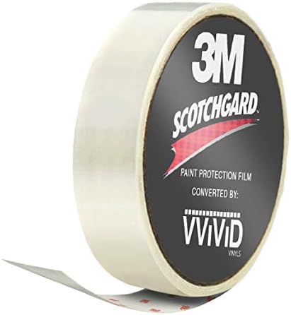 VViViD 3M Clear Scotchgard Paint Protector Vinyl Wrap 2 Inch Wide Tape Roll (2 Inch x 48 Inch)