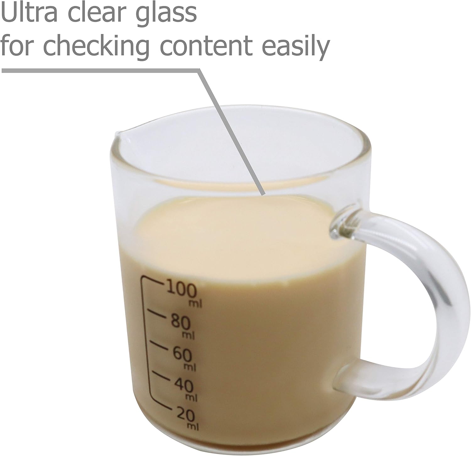 Excelity Inc Eiks 2 Pack 3oz 100ml Glass Measuring Cups Milk Frothing Pitcher For Coffee Espresso Cappuccino Latte Juice Maker In Kitchen R Excelity Inc Eiks 2 Pack 3oz 100ml Glass Measuring Cups Milk Frothing Pitcher For Coffee Espresso Cappuccino Latte Juice Maker In Kitchen R