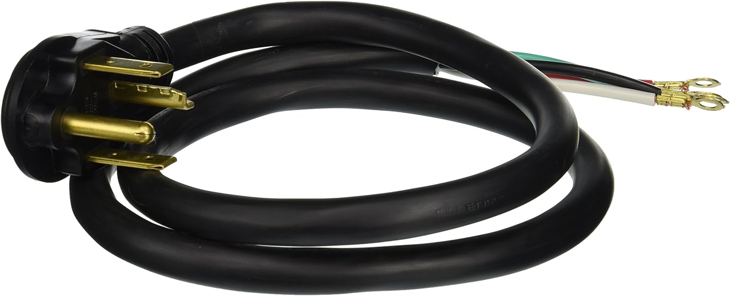General Wire General Electric WX09X10018 4 Wire 30amp Dryer Cord, 4-Feet