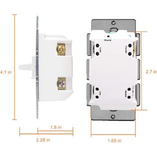 Eva Logik 3 Way Smart Wifi Toggle Dimmer Light Switch In Wall No Hub Required Compatible With Alexa And Google Home Etl And Fcc Liste Eva Logik 3 Way Smart Wifi Toggle Dimmer Light Switch In Wall No Hub Required Compatible With Alexa And Google Home Etl And Fcc Liste