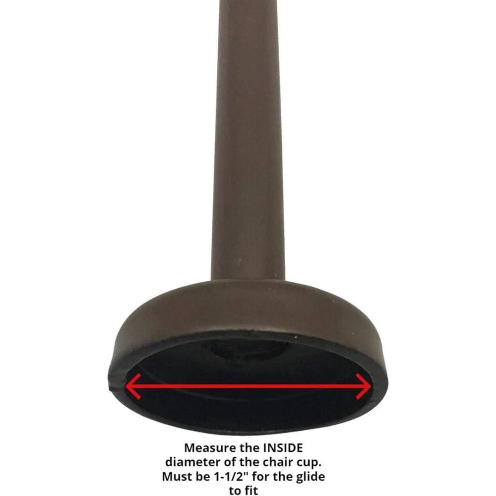 24 Pack Wrought Iron Patio Furniture Feet Caps 1-1/2 24 Pack Wrought Iron Patio Furniture Feet Caps 1-1/2