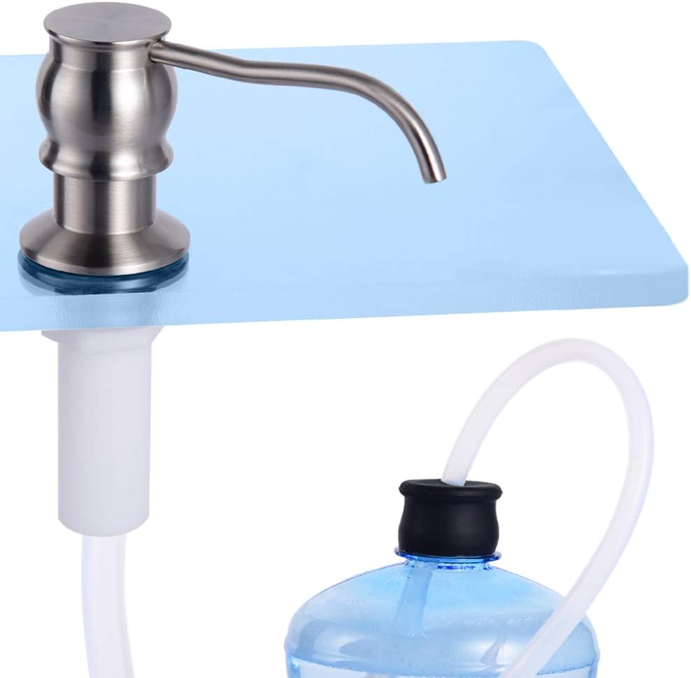 Zhuotai Sink Soap Dispenser (Brushed Nickel) for Kitchen Sink with 40