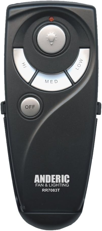 Dan S Electronics Etc Inc Ish09 M804714mn Anderic Uc7083t For Hampton Bay Ceiling Fans Remote Control With Wall Mount Only Receiver Not Included Black Standard L Ish09 M804714mn Anderic Uc7083t For, How To Use Hampton Bay Ceiling Fan Remote