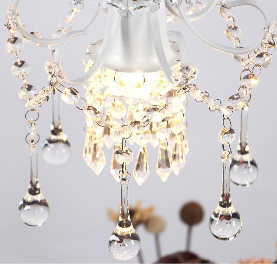 Surpars House Mini Style Crystal Chandelier Pendant Light White 1 Surpars House Mini Style Crystal, Mini Style Crystal Chandelier Pendant Light White 1