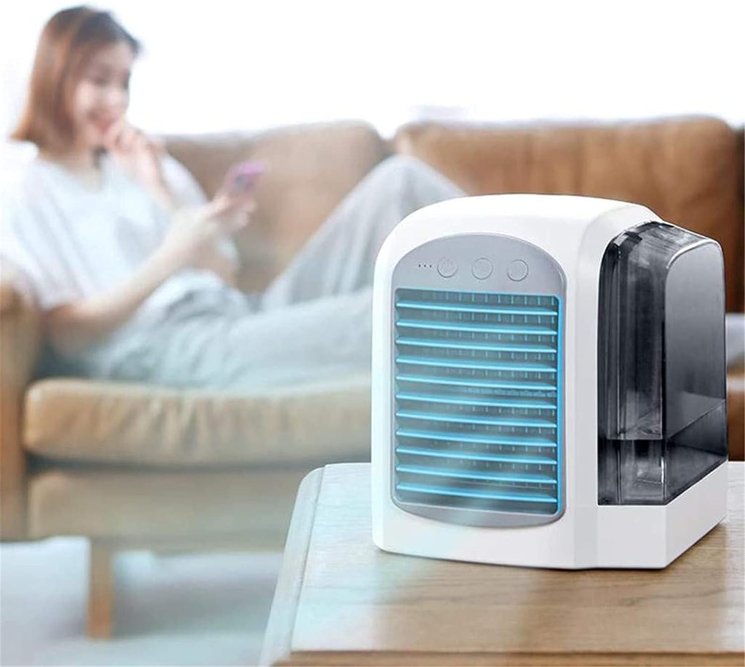 XXY216 Breeze Maxx Air Cooler,Personal Space Mini Evaporative Air Cooler,Portable 3-in-1 Air Cooling Purification Humidifier-for Campi