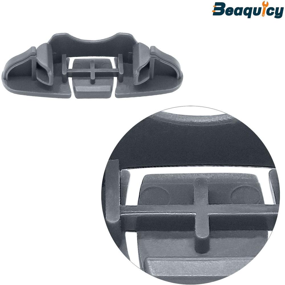Beaquicy W10508950 Dishwasher Upper Dishrack Slide Rail Stop Clip - Replacement for Whirlpool Dishwasher - Replaces 8562015 W10199682 26