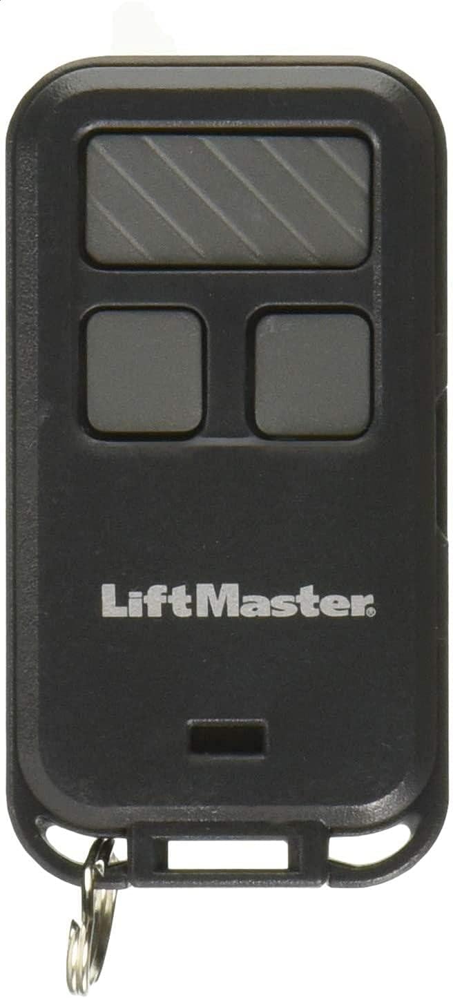 Liftmaster 890max Mini Key Chain Garage Door Opener Remote 2 5 Long X 1 25 Wide X 1 2 Thick Black With Gray Buttons 1