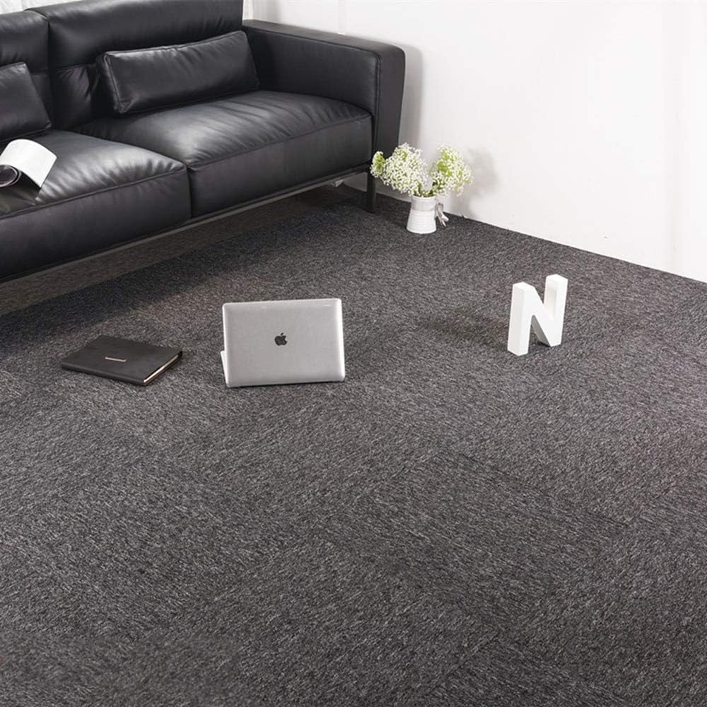 Huiduo Carpet Tiles 20x20 Inch For, Charcoal Grey Carpet Tiles
