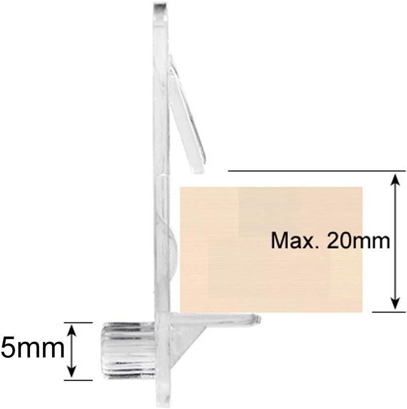 Lasenersm 20 Pieces Plastic Locking Shelf Pins Cabinet Clips Support Pegs Fits 5mm Diameter Hole A Lasenersm 20 Pieces Plastic Locking, Cabinet Shelf Pegs Plastic