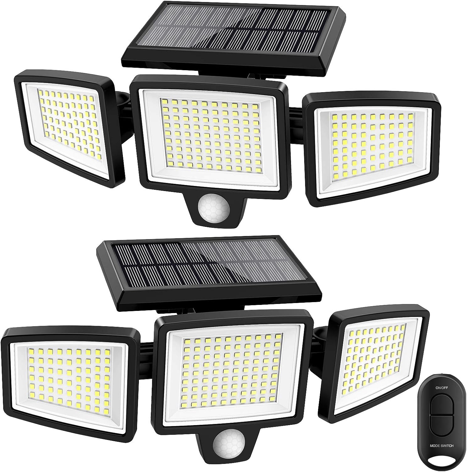 Atupen Ls Tyn Solar Lights Outdoor 210 Led 1500lm Motion Sensor With Remote Control 3 Heads Security Flood Ip65 Waterpro 210 Led 1500lm Motion Sensor Lights, Outdoor Led Flood Light Motion Sensor