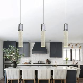 Rs Lighting 3 Pendants Light For Kitchen Island Modern Chandeliers Pendant Bubble Crystal Fixtures Kitche Modern Chandeliers Pendant Lighting, 3 Pendant Light Kitchen