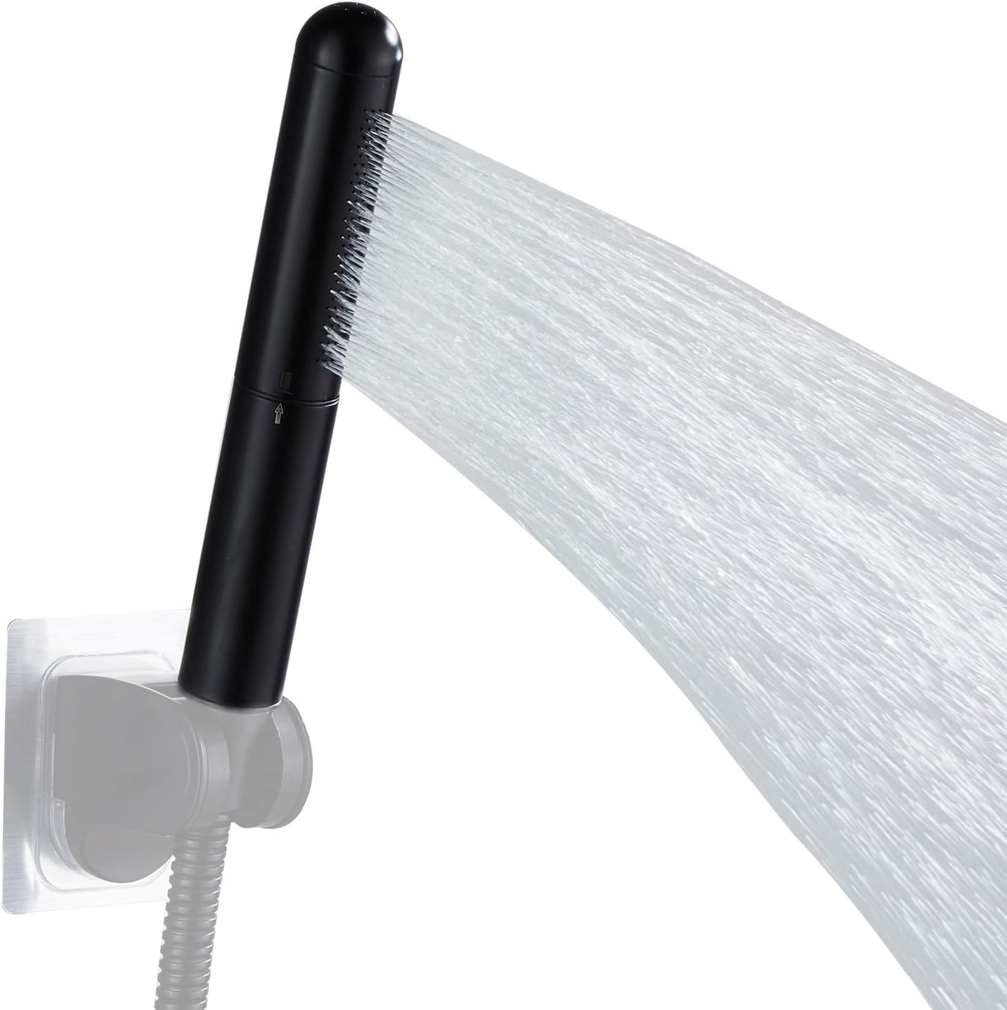 Nurisi Metal Handheld Showerhead Solid Copper Bathroom shower head High  pressure sprayer wand hand-held (black)
