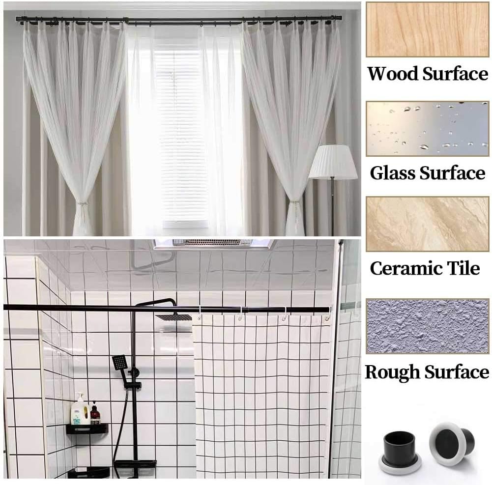 Jieguang Aijieguang Spring Tension, Shower Curtain Rod For Ceramic Tile