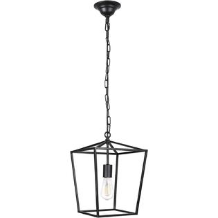 Unicozin Pendant Light Hanging Lantern Lighting Fixture for Kitchen and Dining Room, Industrial Retro Iron Chandelier Fixture,E26 Base,