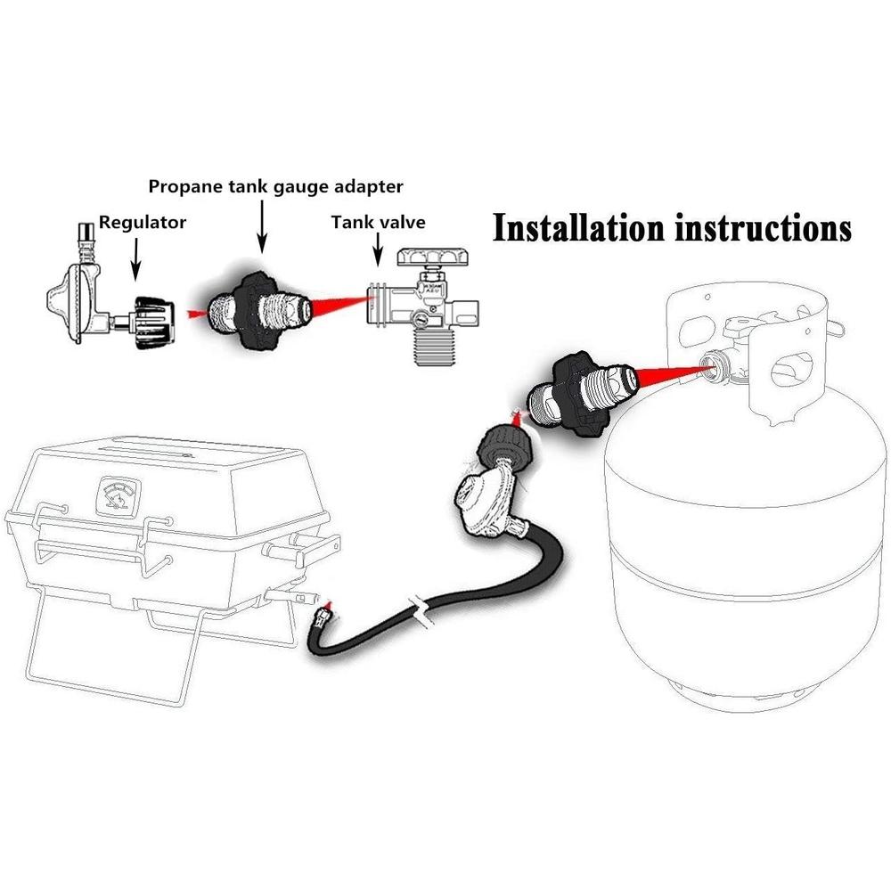 Propane Tank Adapter Converts POL LP Tank Service Valve QCC1/Type 1 Propane Tank Adapter Converts POL LP Tank Service Valve QCC1/Type 1