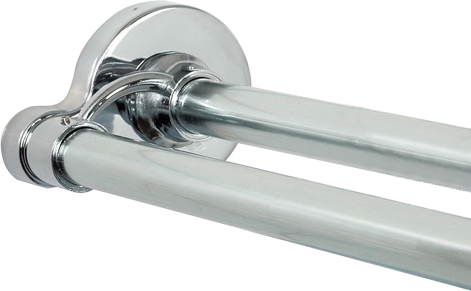 ZENITH PRODUCTS CORPORATION Zenna Home NeverRust Aluminum Adjustable Tension Rustproof Double Shower Rod, Chrome