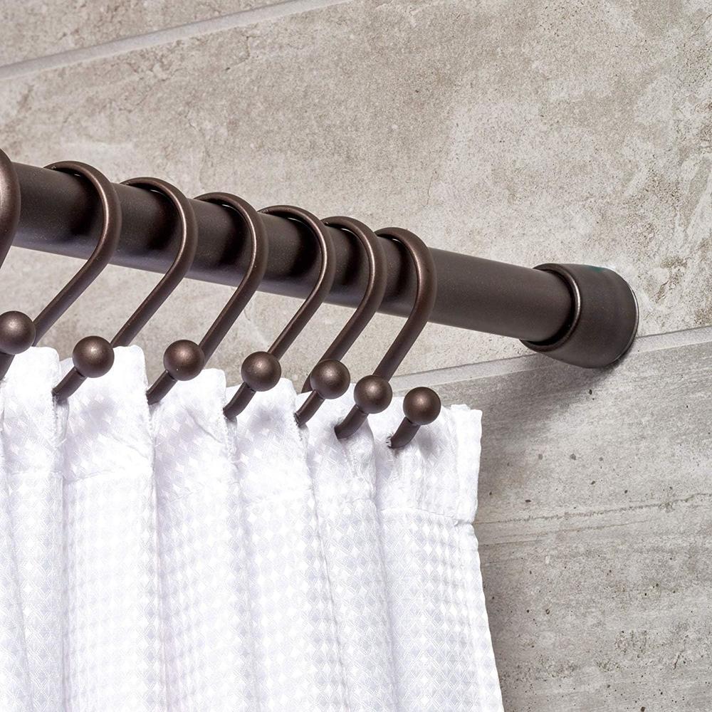 InterDesign Cameo Constant Tension Bathroom Shower Curtain Rod