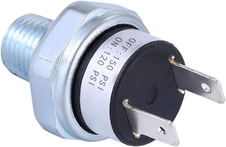 FanWayer Pressure Switch 120-150 PSI Air Compressor Pressure Switch 1/4"-18 NPT Air Pessure Switch 24V 12V Pressure Switch Air Tank