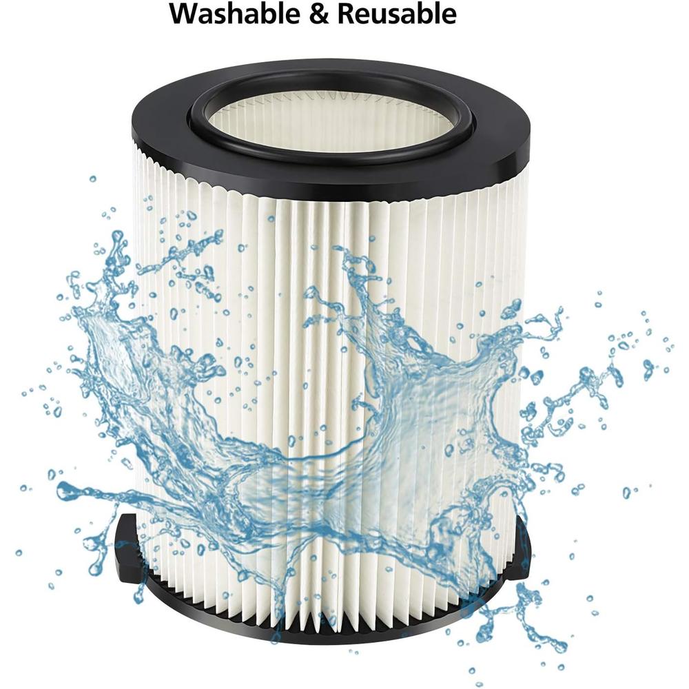 iSingo Ridgid Standard Wet/dry Vac Filter VF4000 Compatible with Ridgid 72947 Wet Dry Vacs 5 to 20-Gal, Husky Vacs 6 to 9 Gal, Craftsm