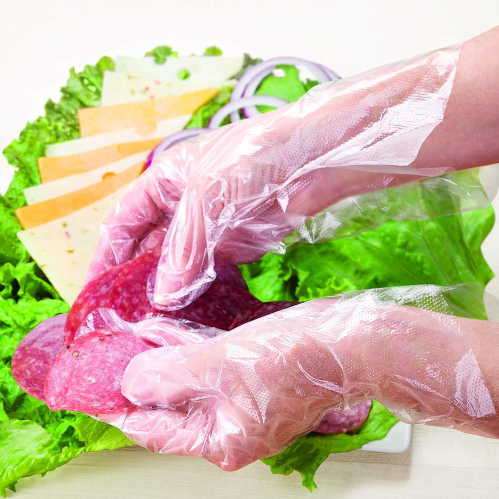 Butler Household Clean Ones Disposable HDPE Poly Gloves, One Size Fits All - 500ct