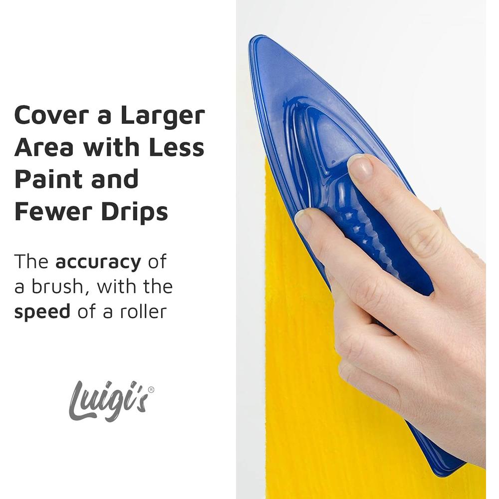 Luigi's The Worlds Best Paint Pad Set: Maximum Coverage, Minimum Time. Accurate, Detailed Cutting in for Decorating and Painting from