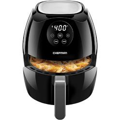 CHEFMAN Digital 3.5 Quart Touch Screen Air Fryer Oven w/ Space Saving Flat Basket, Healthy Oil-Free Airfryer w/ 60 Minute Timer