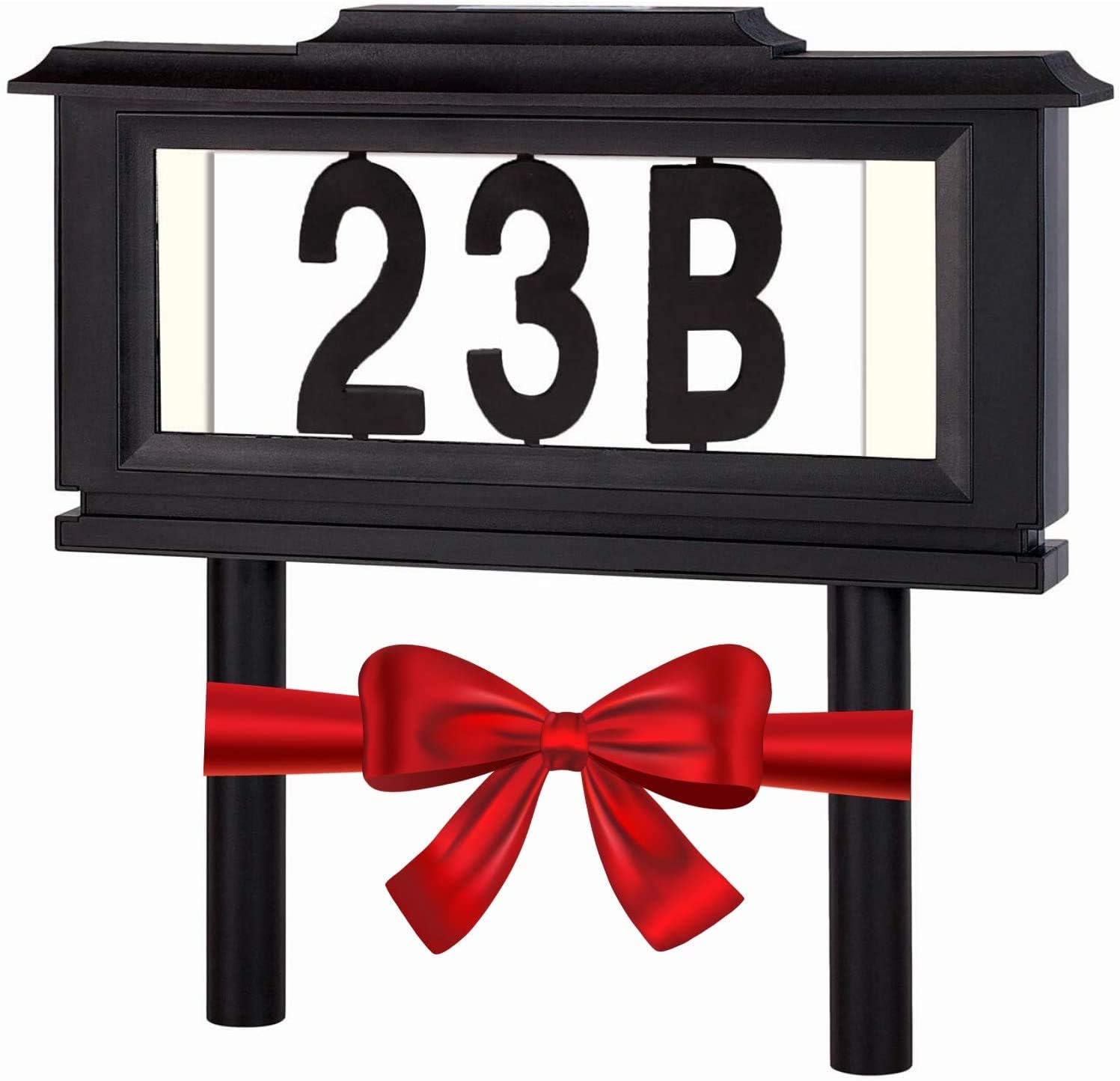 Perfect Life Ideas Lighted House Numbers Address Sign - Solar Lighted Address Numbers Signs for Houses or for Yard - Led Light up House Numbers -