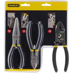 STANLEY Pliers Set, Basic 6-Inch Slip Joint, 6-Inch Long Nose, 6-Inch Diagonal Set, 3 Piece (84-114)