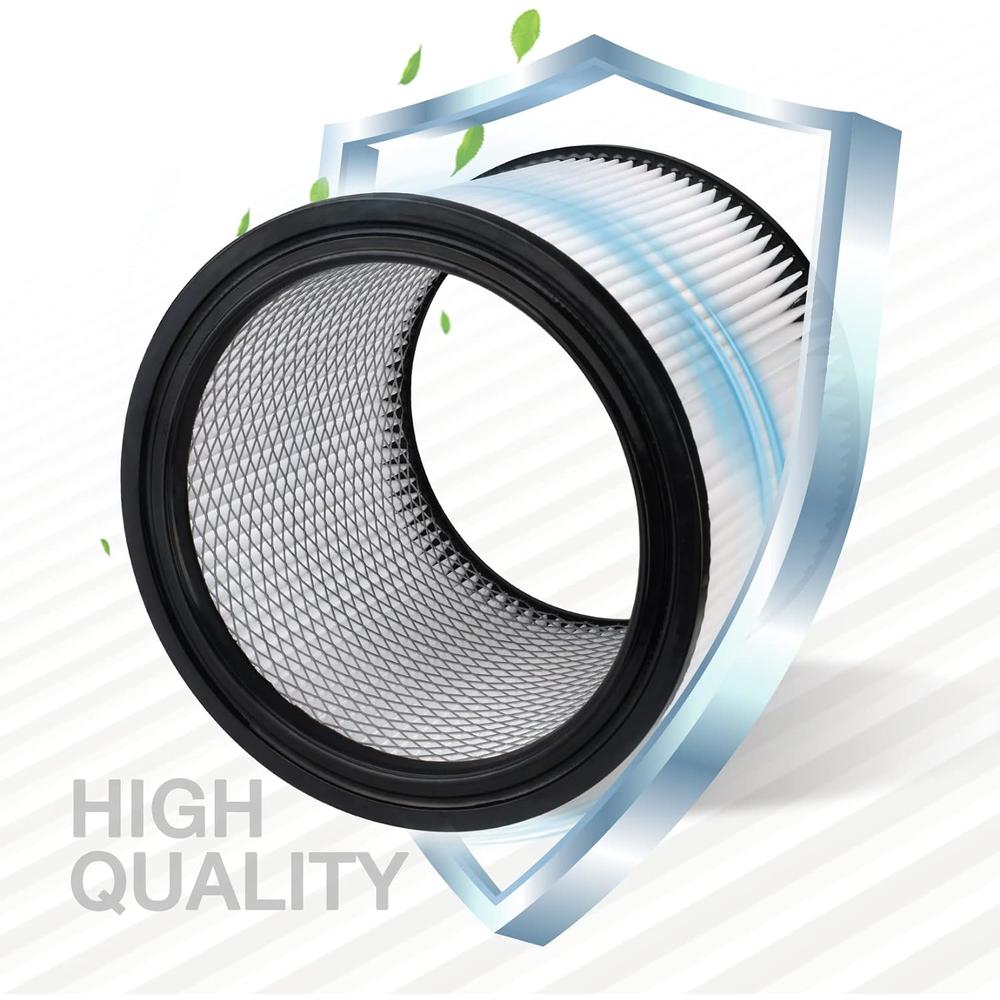 Shop-Vac High Performance 90304/90344 Cartridge Filter, Fits most 4-16 Gallon  Wet/Dry Vacuums, High Efficiency Nanofiber Filtration Pap