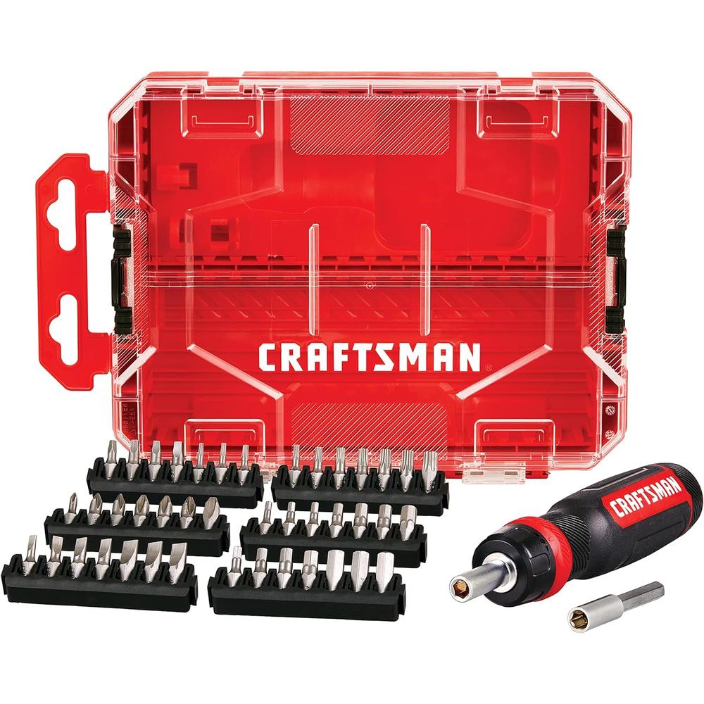 Craftsman RATCHETING SCREWDRIVER, 44PC (CMHT68017), Red