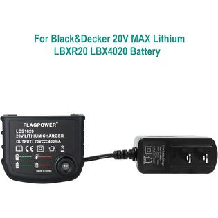 BLACK+DECKER 20V MAX* Lithium Battery Charger (LCS1620B),1