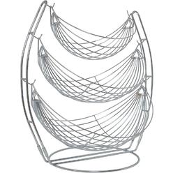 Useful. It's useful. 3-Tier Hanging Wire Fruit Hammock - Three Level Wire Hanging Fruit Basket for Preserving Freshness of Fruits and V