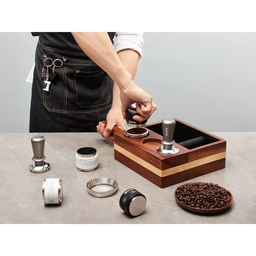 Generic IKAPE Espresso Knock Box, 4 IN One Espresso Accessories Organizer Box Compatible with 51
