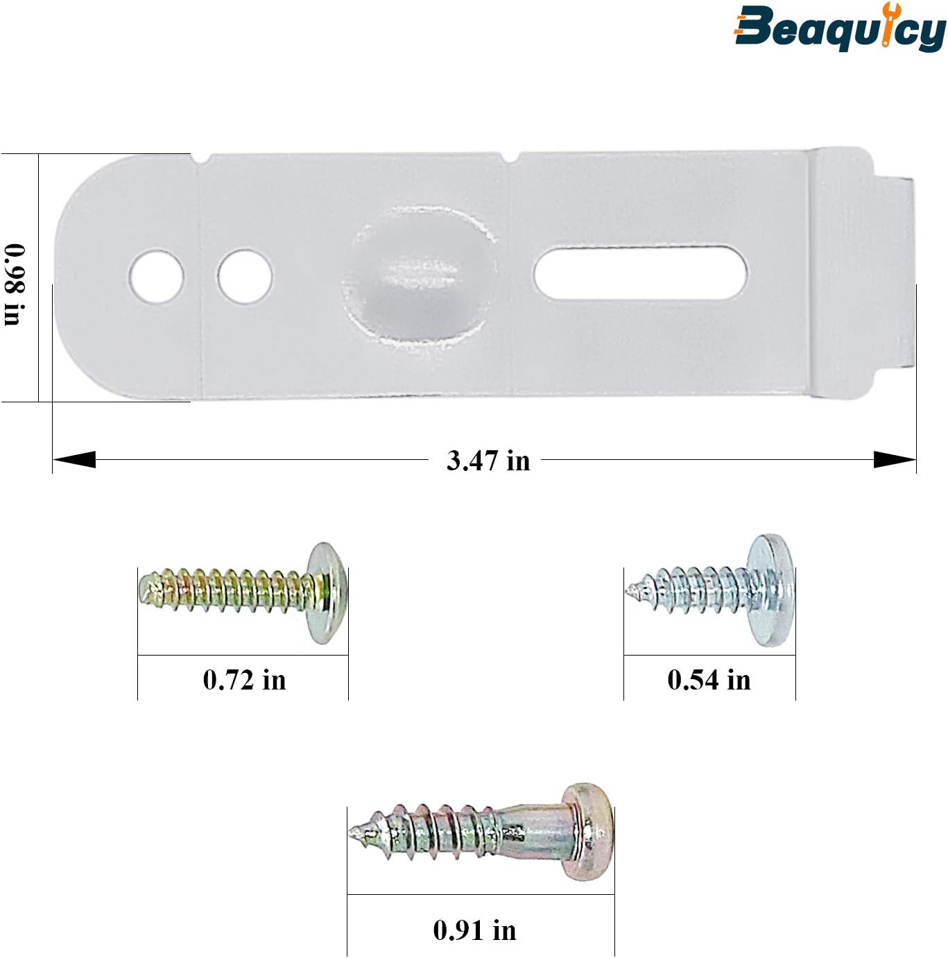 Beaquicy DD94-01002A Assembly-Install Kit - Replacement for Sam-sung Dishwashers - Includes 2 Mounting Brackets and Mounting Screws - Re