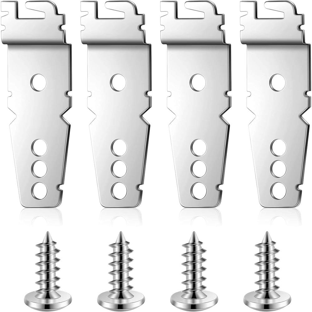 Generic 8269145 Undercounter Dishwasher Mounting Brackets Dishwasher Clips Kitchen Aid Dishwasher Bracket with Mounting Screws Compatib