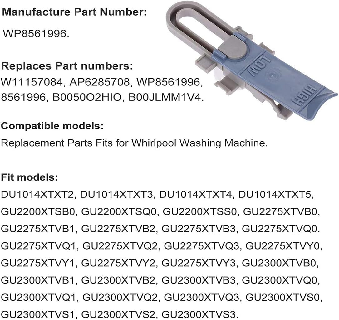 Popbee 2 PCS WP8561996 Dishwasher Upper Rack Wheel Adjuster, Replace # W10889280 8561996 B0050O2HIO B00JLMM1V4, Replacement for Whirlp